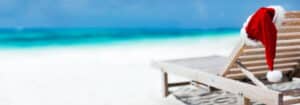 Weihnachtsurlaub am Strand